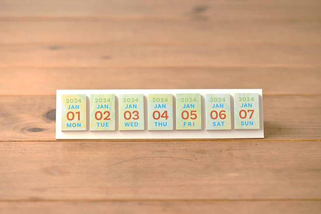 2024 himekuri pastel - Desktop Daily Sticky Note Calendar - Techo Treats