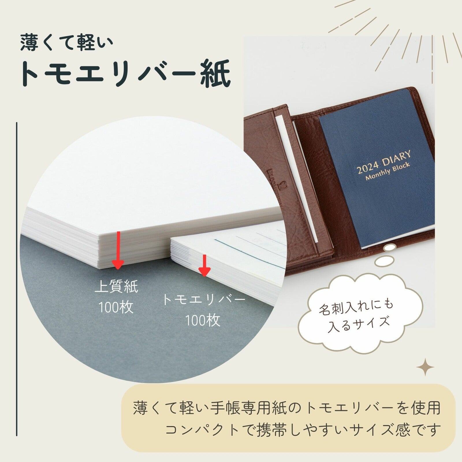 2024 Name Card Diary - Weekly Left - Techo Treats