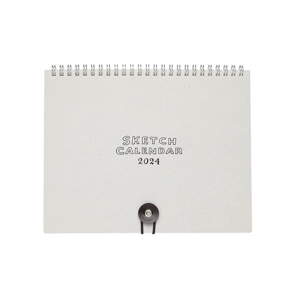 2024 SKETCH CALENDAR - A5 Variant Monthly - Grey - Techo Treats