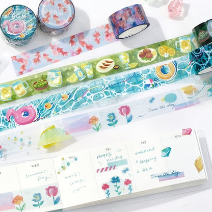 2024 Summer Limited Clear Tape 20mm - Pool - Techo Treats