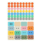 2025 Custom Diary Stickers - B6 Size - COLORS - Techo Treats