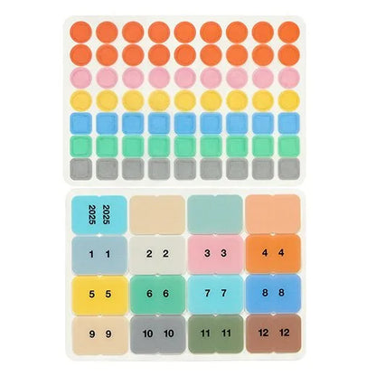 2025 Custom Diary Stickers - B6 Size - COLORS - Techo Treats