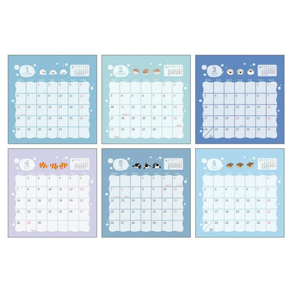 2025 Desk Calendar - Aquarium Trio - Techo Treats