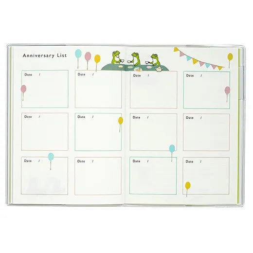 2025 Monthly Planner - A6 Soft Cover - Frog Time - Techo Treats