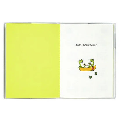 2025 Monthly Planner - A6 Soft Cover - Frog Time - Techo Treats