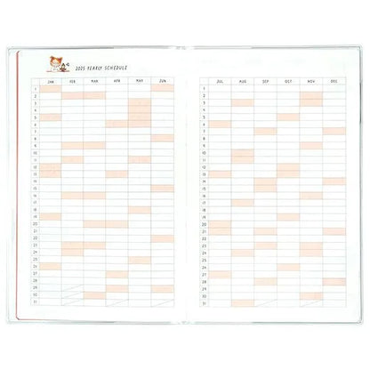 2025 Monthly Schedule Notebook - A5 Slim Soft Cover - COCO and Wondrous Gang