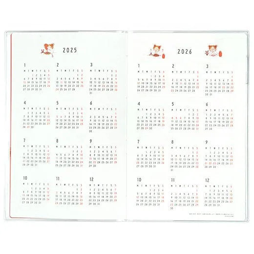 2025 Monthly Schedule Notebook - A5 Slim Soft Cover - COCO and Wondrous Gang