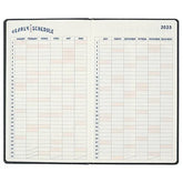 2025 Monthly Schedule Notebook - B6 Slim Hard Cover - Chalkboy - Techo Treats