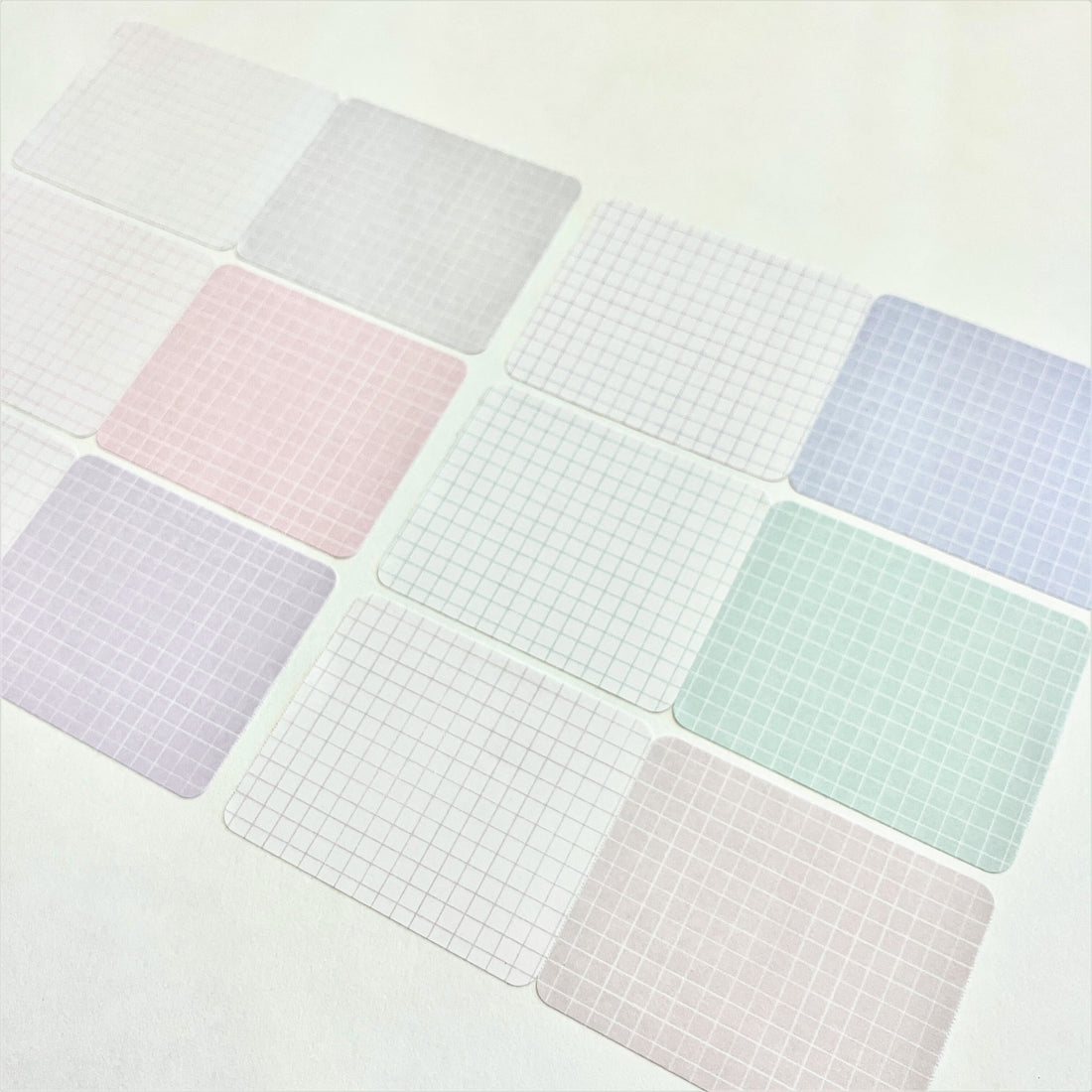 3mm Grid Roll Sticky Notes (6 colors) (Gift) - Papier Platz - Gray by Techo Treats Stationery