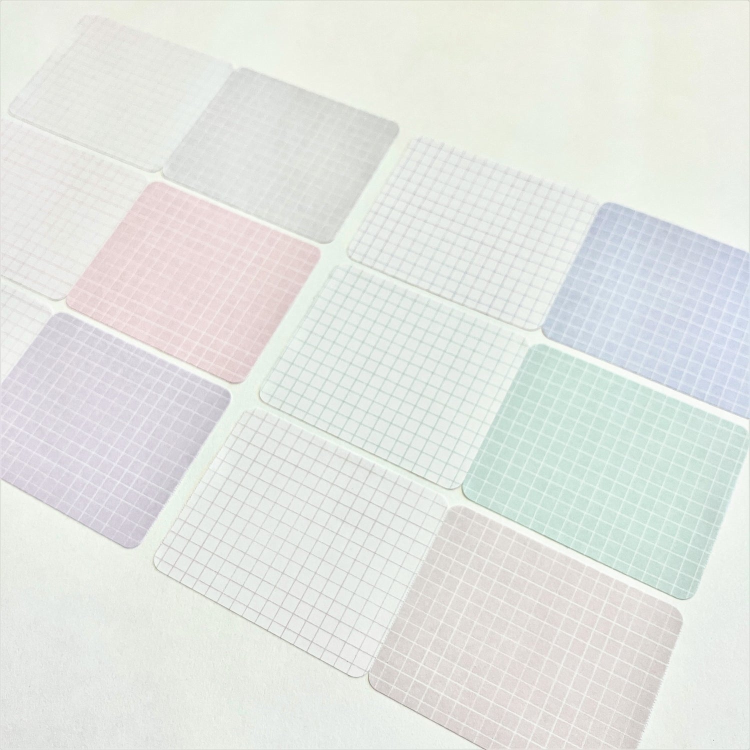 3mm Grid Roll Sticky Notes (6 colors) (Gift) - Papier Platz - Gray by Techo Treats Stationery