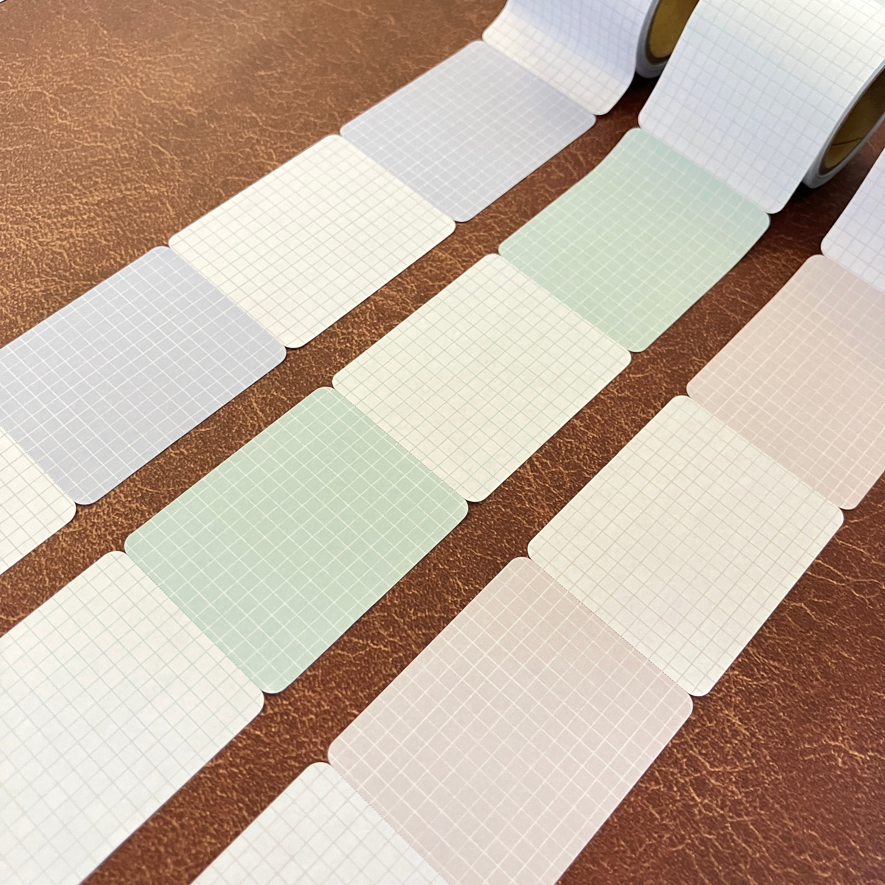 3mm Grid Roll Sticky Notes (6 colors) (Gift) - Papier Platz - Gray by Techo Treats Stationery