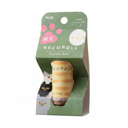PLUS NECO ROLL Rolling Stamp Limited Cat Series - Footprints (Pale Orange)