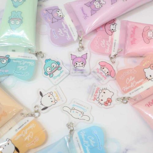 Sanrio Characters Color Hand Cream with Charm - Hangyodon