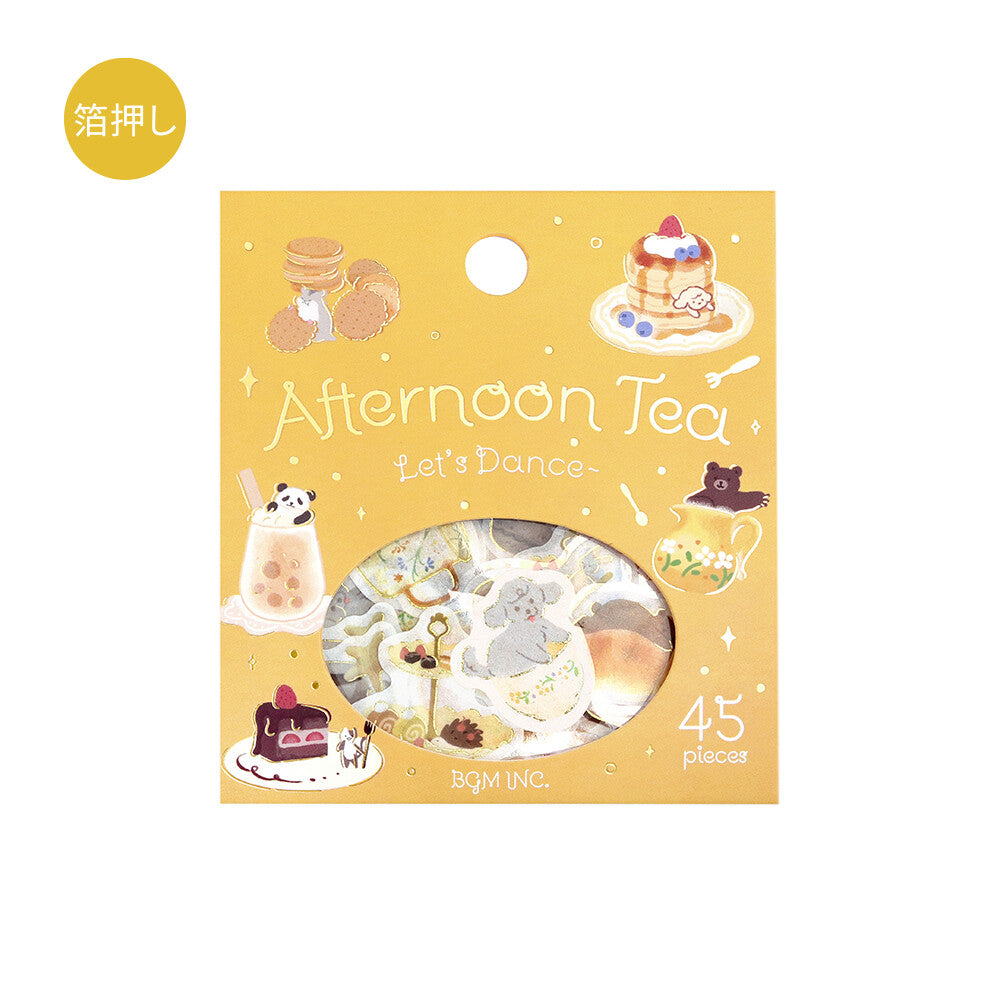 Afternoon Tea Party Foil-stamped Flake Seal - Let&