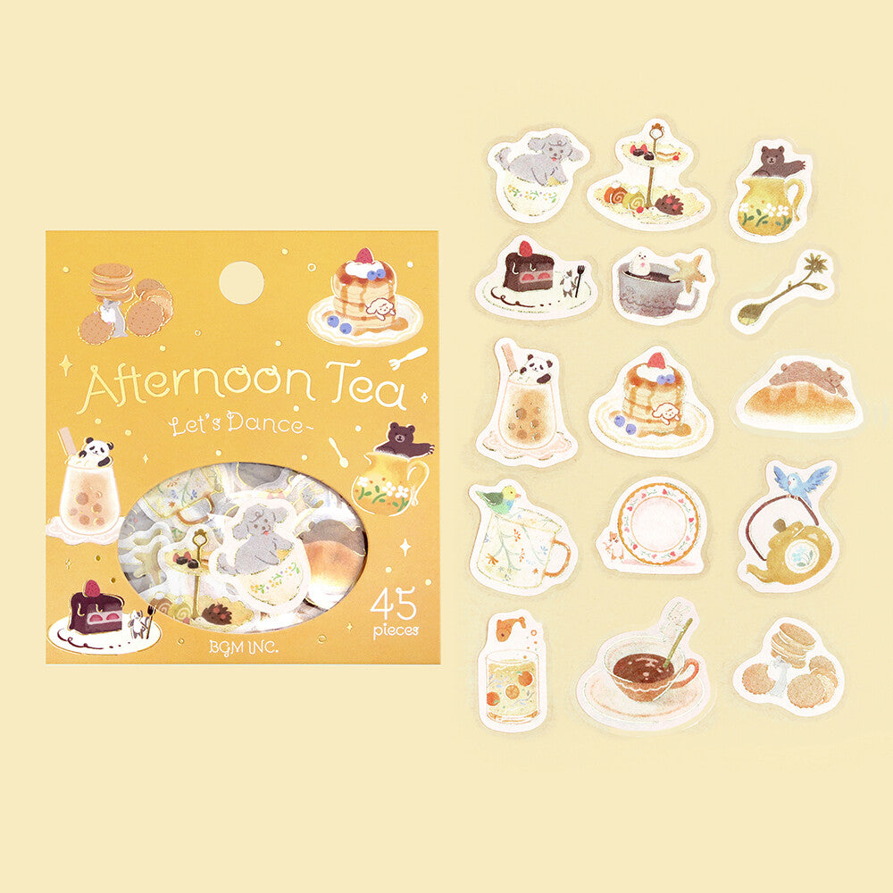 Afternoon Tea Party Foil-stamped Flake Seal - Let&