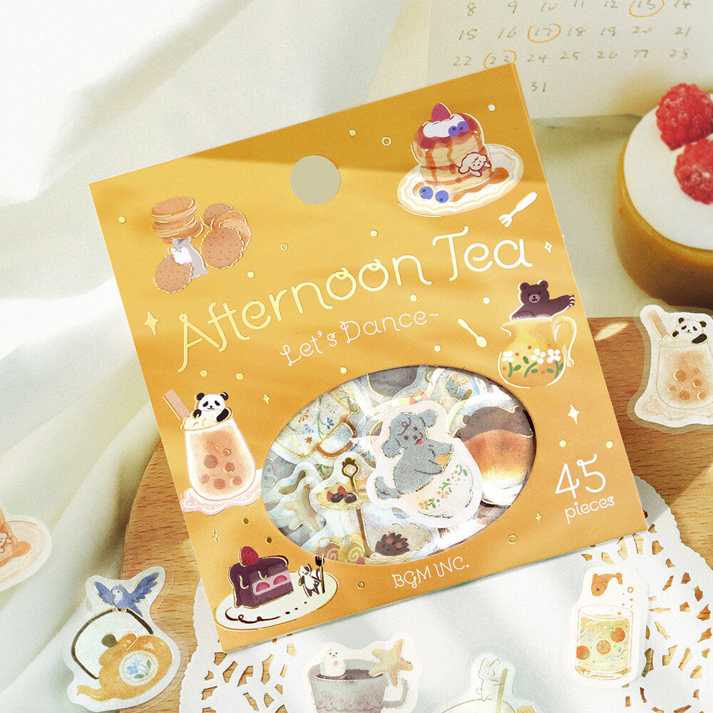 Afternoon Tea Party Foil-stamped Flake Seal - Let&