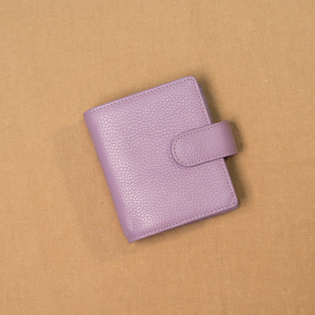 A9 Lychee Grain Leather Planner - Pastel Purple x Mint Green - Techo Treats