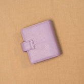 A9 Lychee Grain Leather Planner - Pastel Purple x Mint Green - Techo Treats