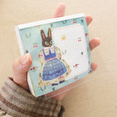 Aiko Fukawa Block Memo - flower and animals - cozyca products - Default Title by Techo Treats Stationery