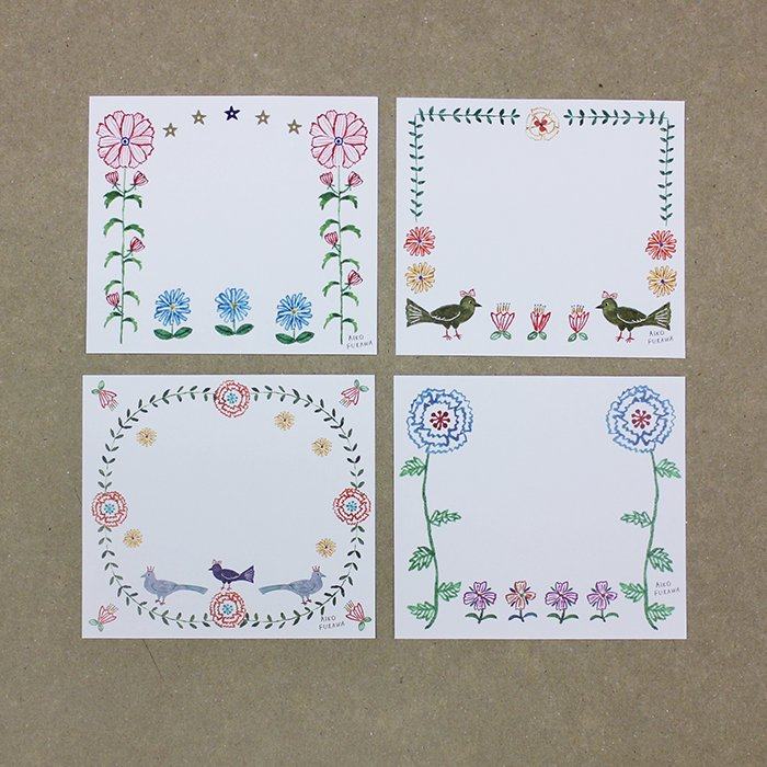 Aiko Fukawa Block Memo - FLOWER GATE - cozyca products - Default Title by Techo Treats Stationery