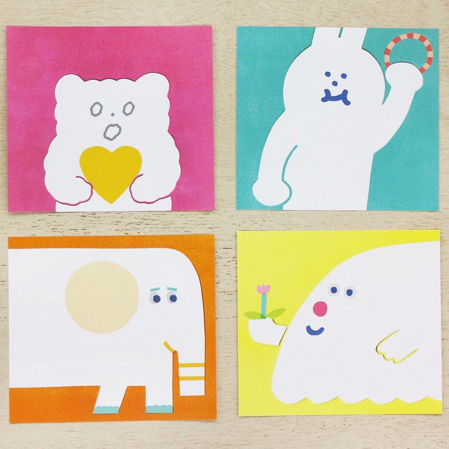 AIUEO Block Memo - HELLO! AIUEO FRIENDS - cozyca products - Default Title by Techo Treats Stationery