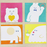AIUEO Block Memo - HELLO! AIUEO FRIENDS - cozyca products - Default Title by Techo Treats Stationery