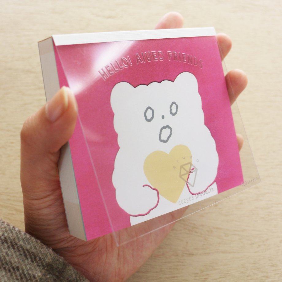 AIUEO Block Memo - HELLO! AIUEO FRIENDS - cozyca products - Default Title by Techo Treats Stationery