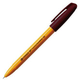 Anterique GP1 Cap Knock Gel Pen 0.5mm - Black (Pentel Energel) - Classic Burgundy by Techo Treats Stationery