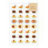 AOYOSHI Food x Animal Sticker - 005 Cafe Bear - Techo Treats