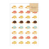 AOYOSHI Food x Animal Sticker - 024 Melon Bread Turtle - Techo Treats