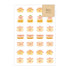 AOYOSHI Food x Animal Sticker - 030 Peach Dessert Pig - Techo Treats