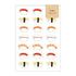 AOYOSHI Food x Animal Sticker Vol.1 - 003 Sushi Pome - Papier Platz - Default Title by Techo Treats Stationery