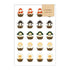 AOYOSHI Food x Animal Sticker Vol.1 - 008 Oden Cat - Papier Platz - Default Title by Techo Treats Stationery