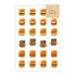 AOYOSHI Food x Animal Sticker Vol.1 - 014 Burger Animal - Papier Platz - Default Title by Techo Treats Stationery