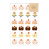 AOYOSHI Food x Animal Sticker Vol.2 - 022 Strawberry Dessert Bear - Papier Platz - Default Title by Techo Treats Stationery