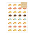 AOYOSHI Food x Animal Sticker Vol.2 - 024 Melon Bread Turtle - Papier Platz - Default Title by Techo Treats Stationery