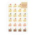 AOYOSHI Food x Animal Sticker Vol.3 - 042 Shortcake Animal - Papier Platz - Default Title by Techo Treats Stationery