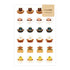 AOYOSHI Food x Animal Sticker Vol.3 - 047 Food Bath - Papier Platz - Default Title by Techo Treats Stationery
