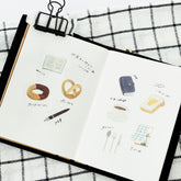 ASANEL Flake Seal - Bread and Notebook - Papier Platz - Default Title by Techo Treats Stationery
