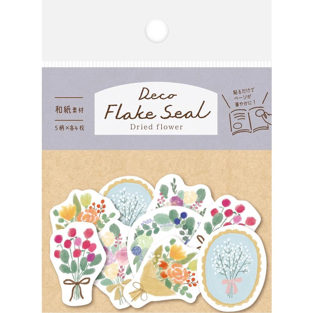 Autumn Limited Flake Stickers - Dried Flowers - Techo Treats