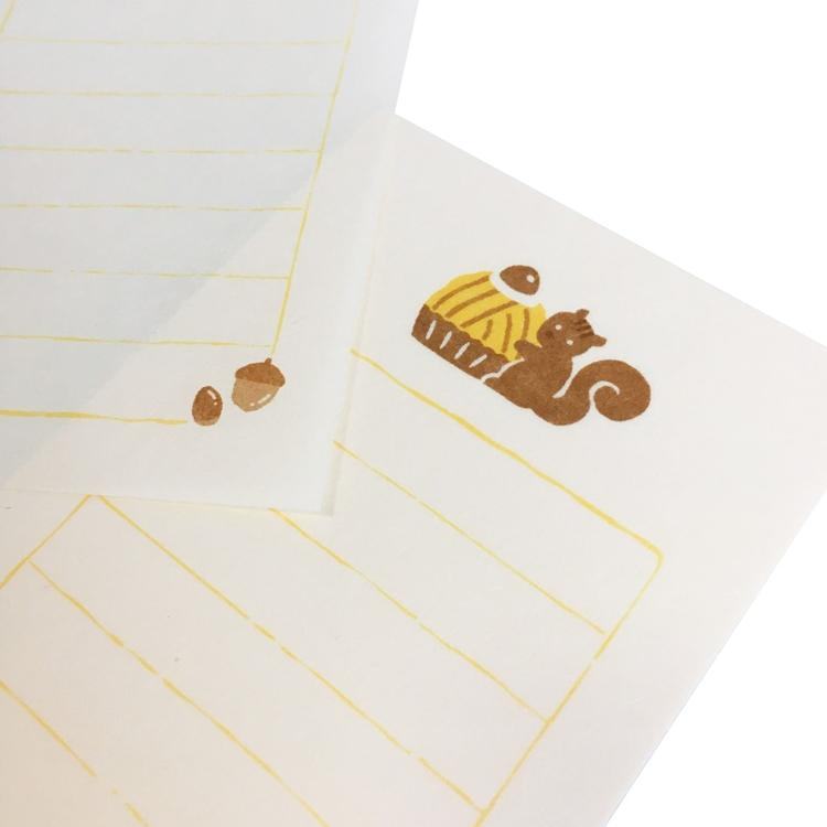 Autumn Limited Mini Letter Set - Montblanc - Furukawa Shiko - Default Title by Techo Treats Stationery