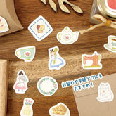 Autumn Limited Washi Flake Seal - Blue Bird Garden - Furukawa Shiko - Default Title by Techo Treats Stationery