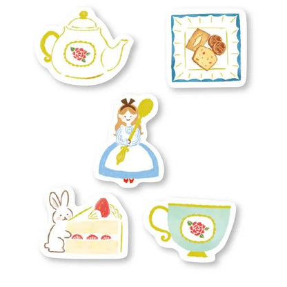 Autumn Limited Washi Flake Seal - Cake House - Furukawa Shiko - Default Title by Techo Treats Stationery