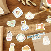 Autumn Limited Washi Flake Seal - Cake House - Furukawa Shiko - Default Title by Techo Treats Stationery
