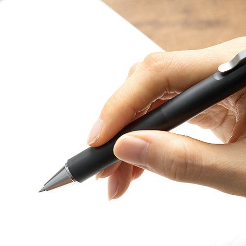 Ballsign iD 3C 3-color 0.4mm Ballpoint Pen - Black B (Night Black, Pure Black, Red) - Techo Treats