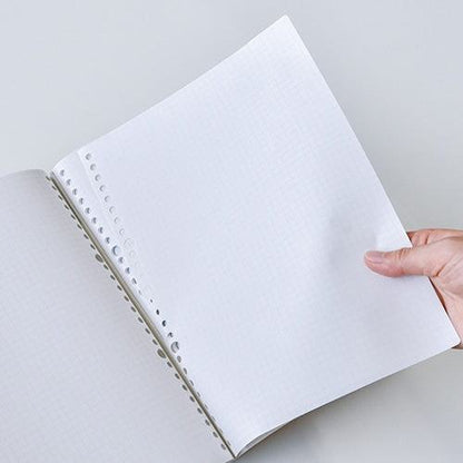 BARASERU NOTE A5 Detachable Loose-leaf Notebook - Mango (Lined &amp; Grid Pages) - Sasaki Printing - Default Title by Techo Treats Stationery