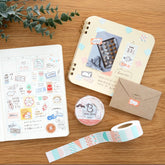 Beverly Baum deco Labeler Roll Stickers (9 designs) - Sugar Pink by Techo Treats Stationery