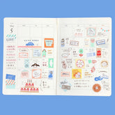 Beverly Baum deco Labeler Roll Stickers (9 designs) - Sugar Pink by Techo Treats Stationery