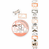 Beverly Baum deco Labeler Roll Stickers (9 designs) - Animals by Techo Treats Stationery
