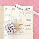 Beverly Chiikawa Check Rubber Stamp Set in Clear Case - Default Title by Techo Treats Stationery